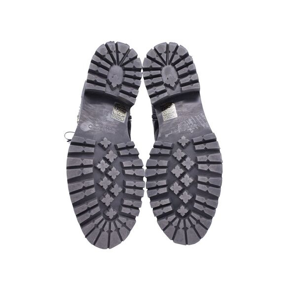 Jimmy Choo Cruz Combat Boots with Crystals in Black Leather - Picture 4 of 7